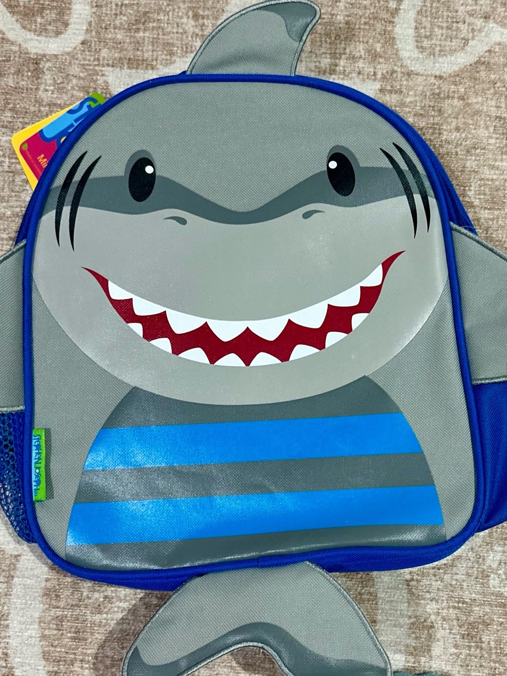 Shark Kids Mini Backpack - Gray & Blue